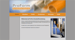 Desktop Screenshot of proform-profile.de