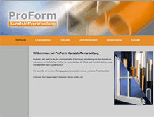 Tablet Screenshot of proform-profile.de